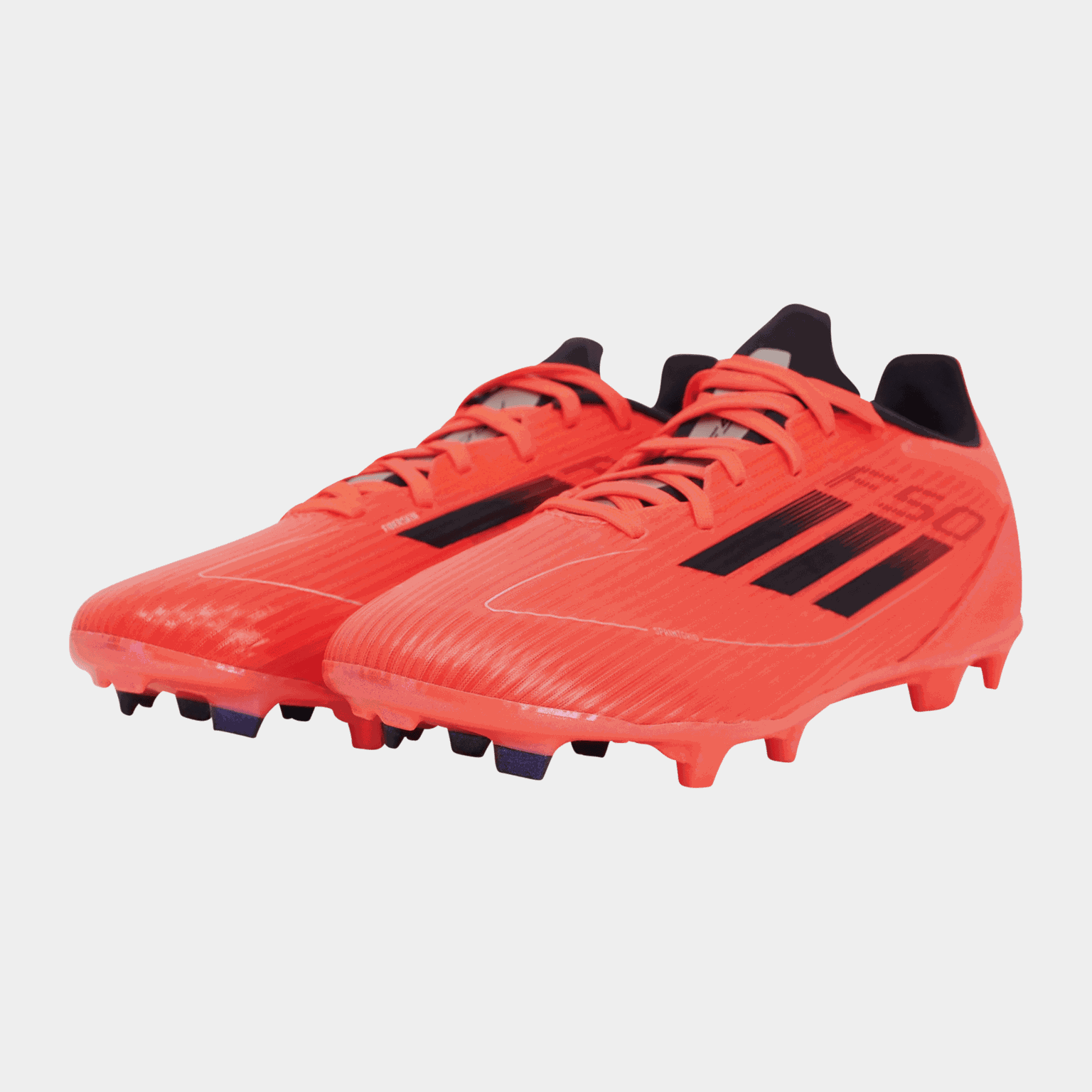 Chaussures de football F50 League FG/MG Q4 24, pour gazon naturel et synthétique, unisexe – Rouge