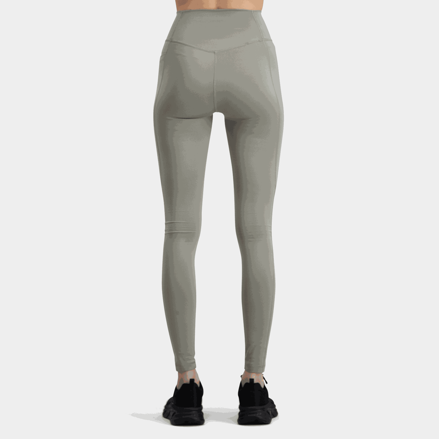 Optime Essentials Damskie długie legginsy z ukrytą kieszenią, legginsy treningowe