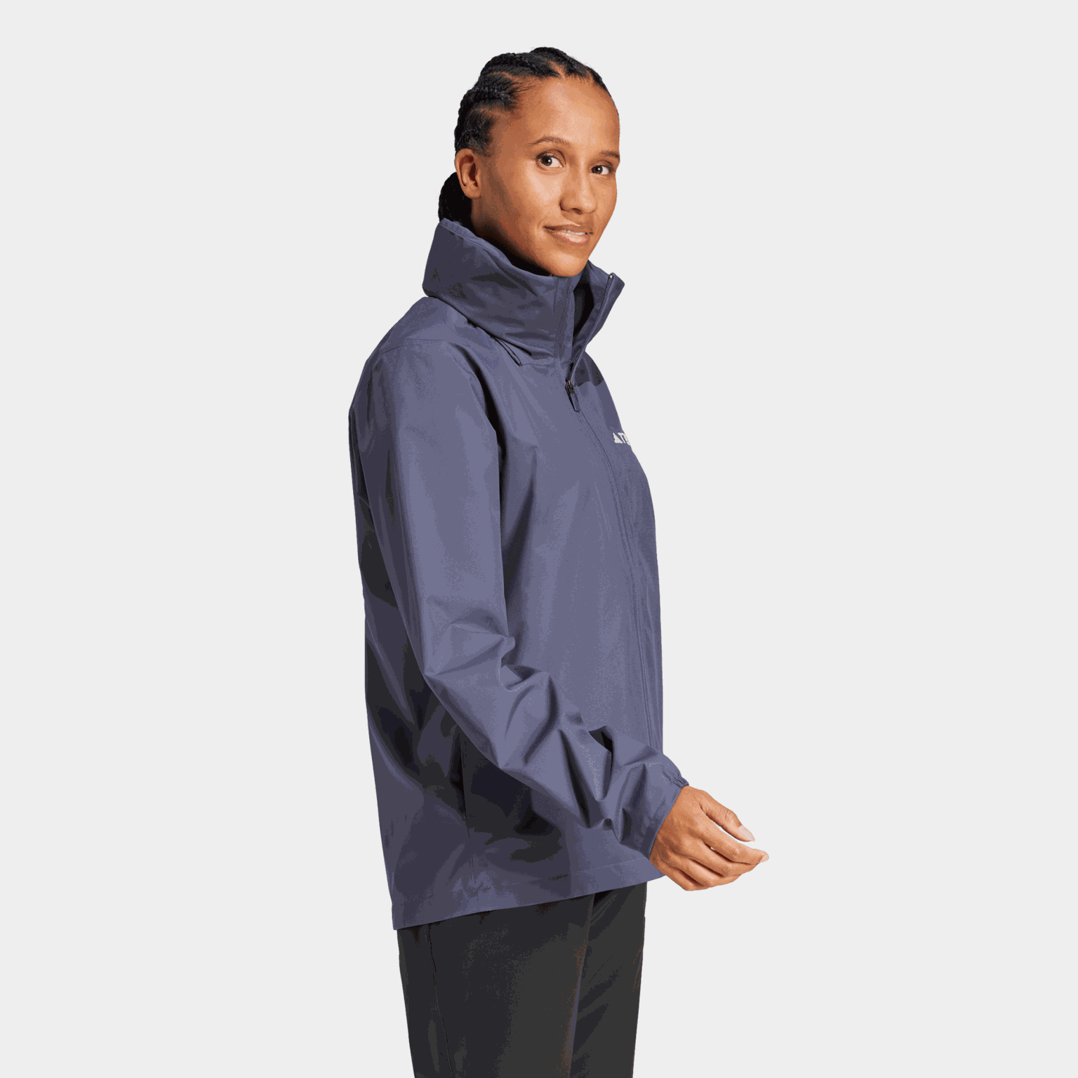 Jaqueta feminina impermeável multiuso 2L - Azul
