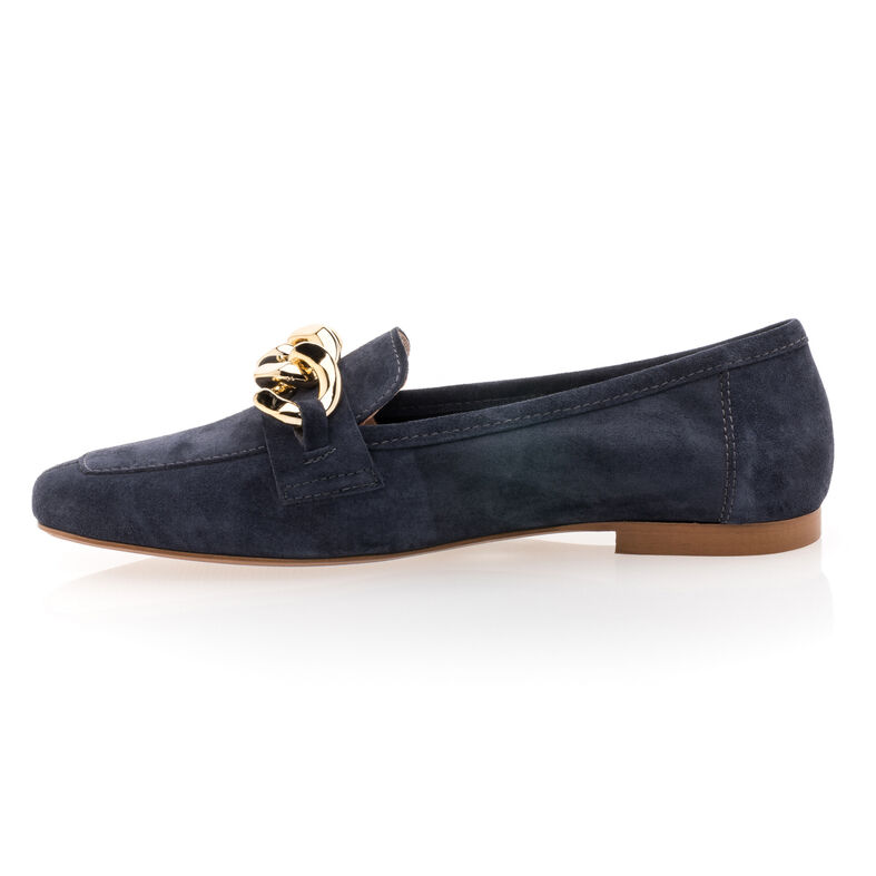 Blaue Damen-Loafer/Bootsschuhe