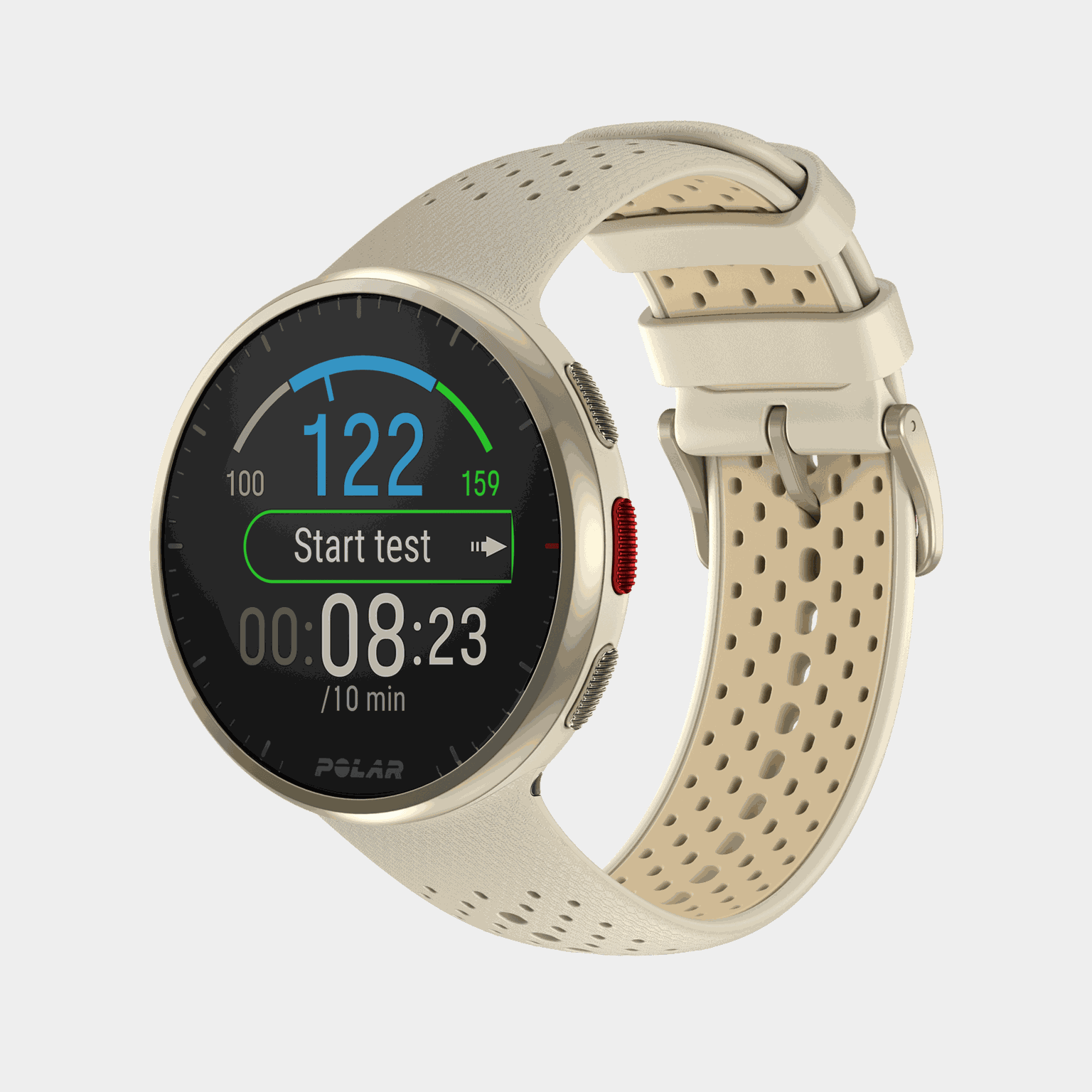 Polar Pacer Pro Champ/Gold SL Multisportowy zegarek do biegania z pulsometrem, unisex – biały