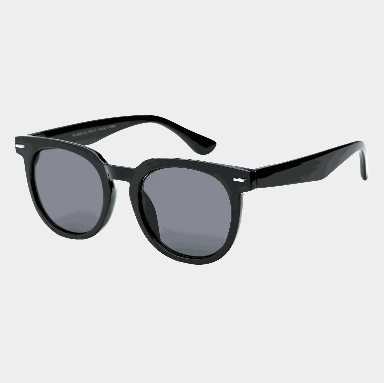 008 Waye Black Frame With Smoke Lens, solbriller, unisex - Svart
