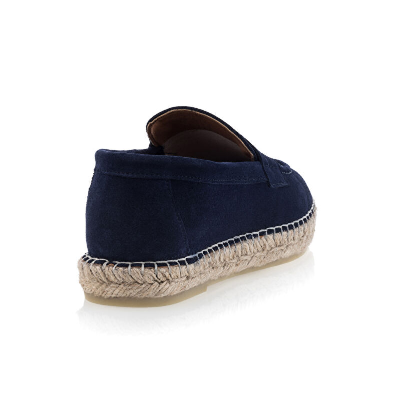 Espadrillas da donna blu con suola in corda