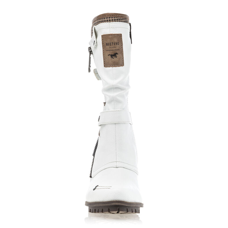 Weiße Damenstiefel / Stiefeletten