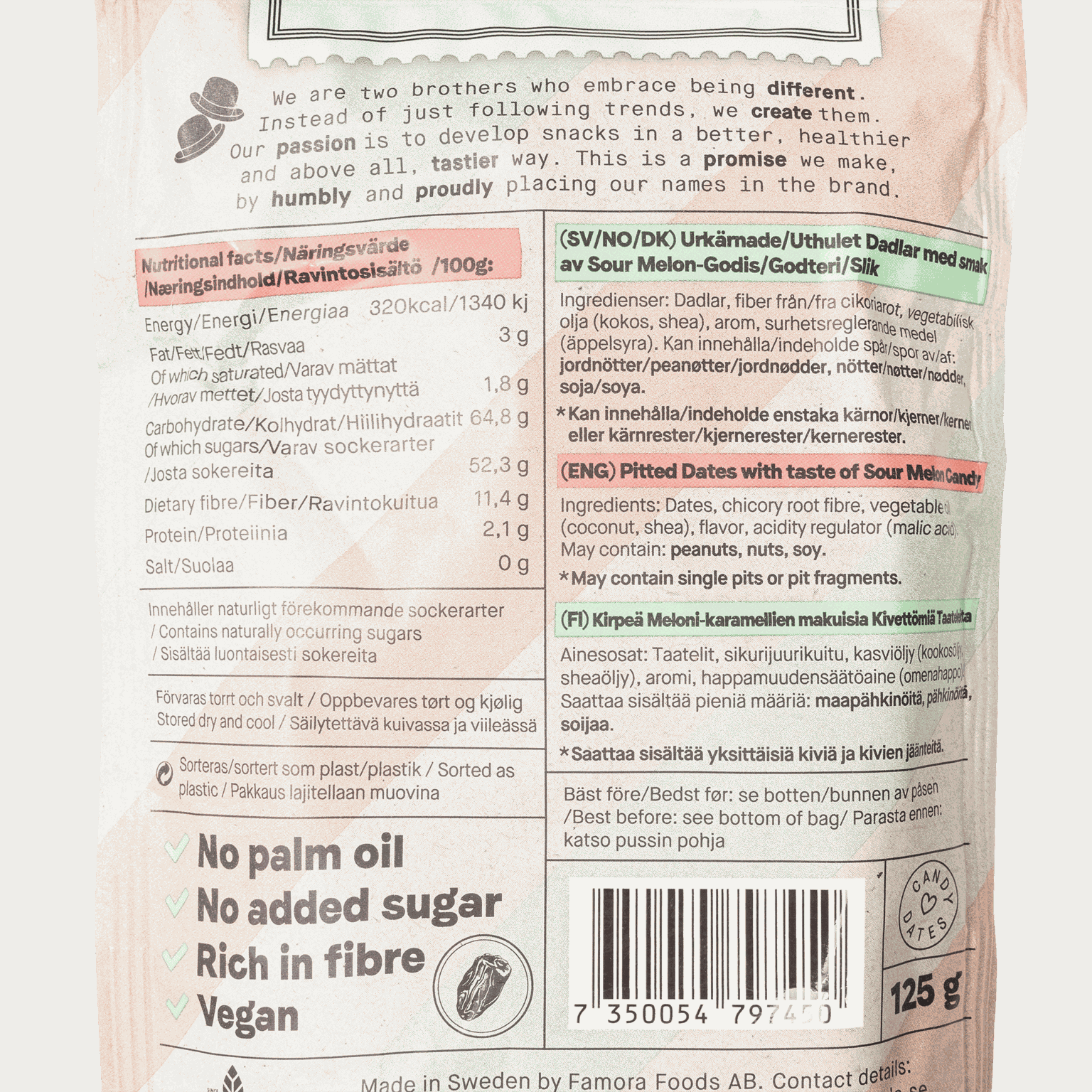 Dave & Jon Csípős Dinnye 125g, Datolya -