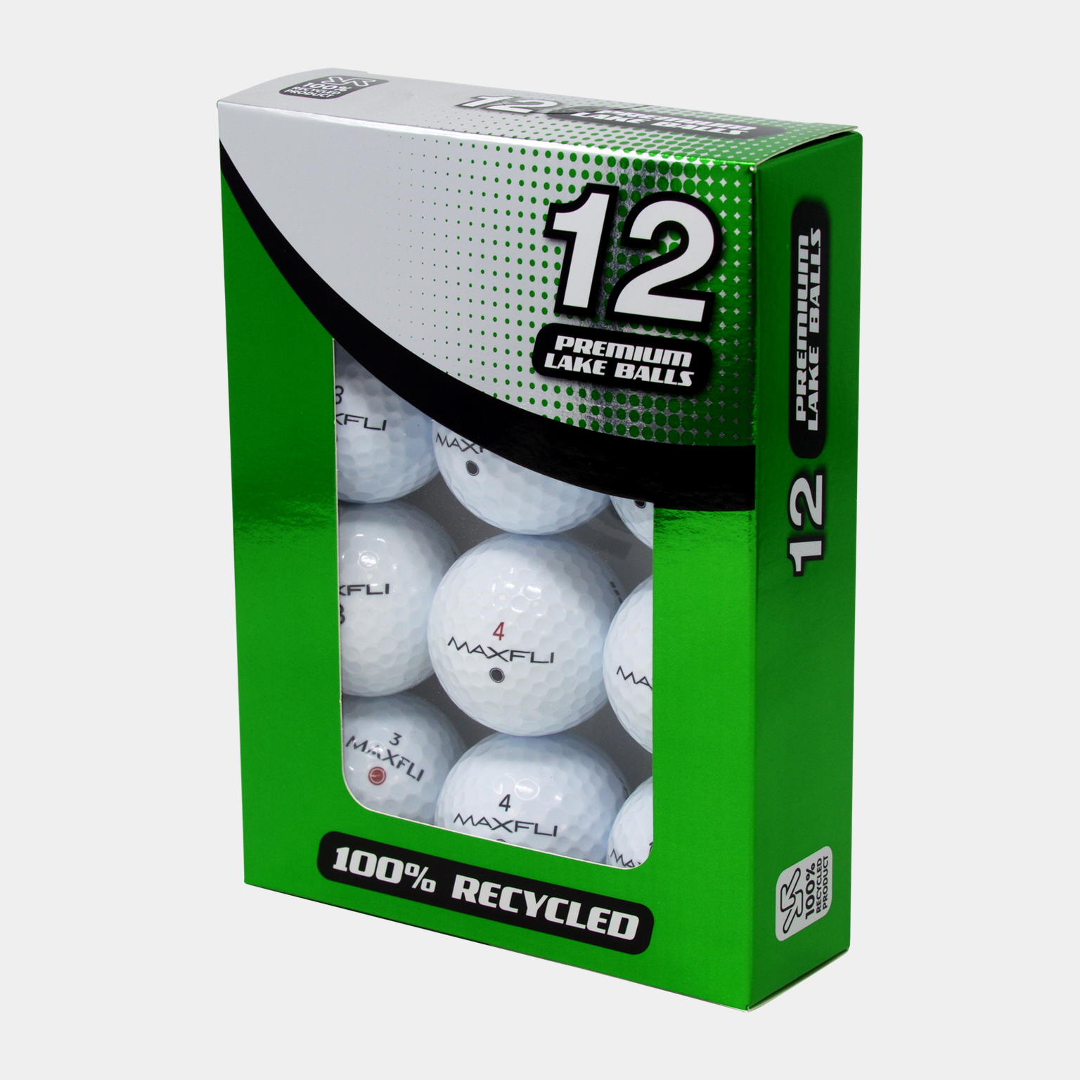  Opakowanie 12 piłek golfowych (Economy) – białe