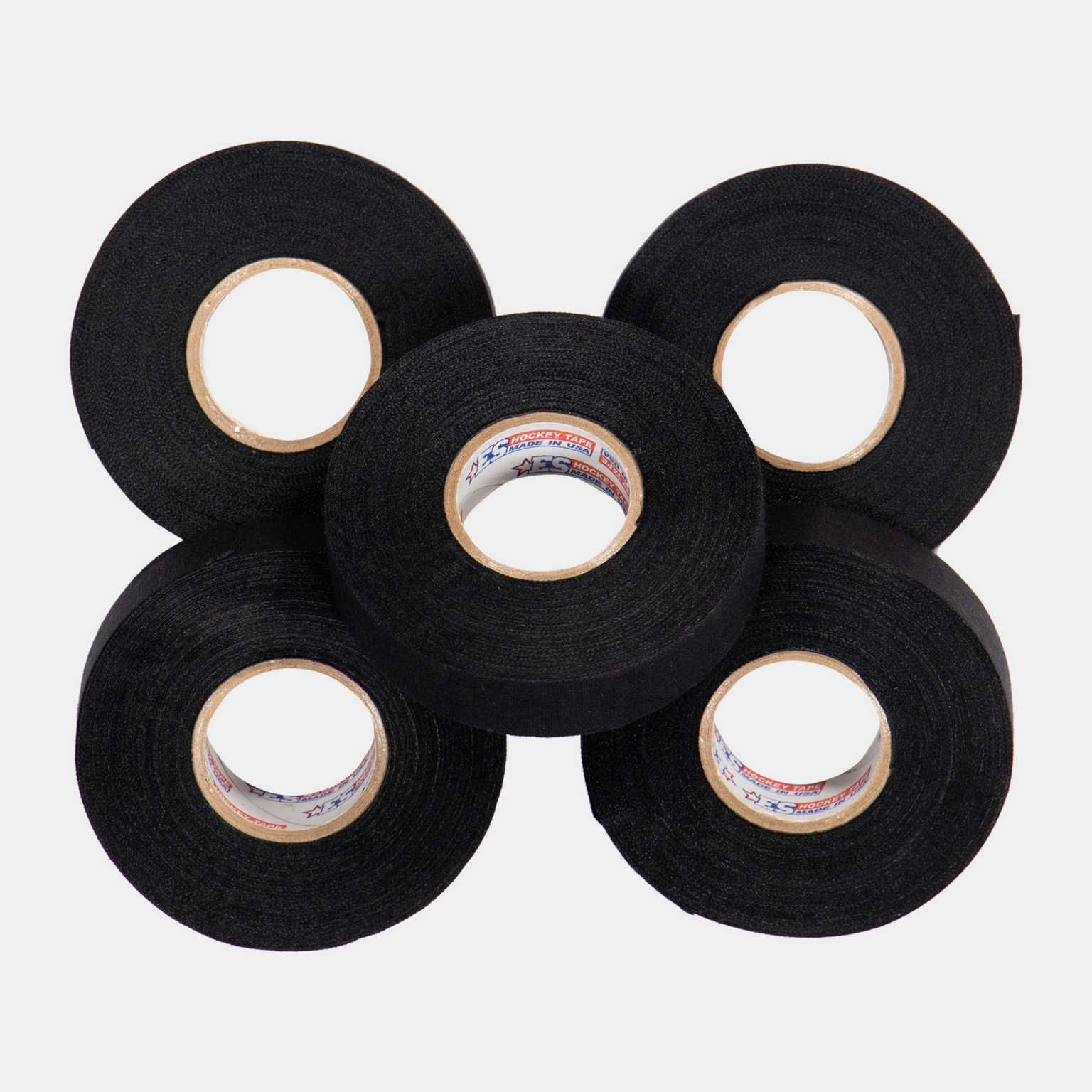 Ταινία υφάσματος ES Tape, 24 mm x 23 m, μαύρη, συσκευασία 60 τεμαχίων - 21/22, ταινία χόκεϊ - μαύρη.