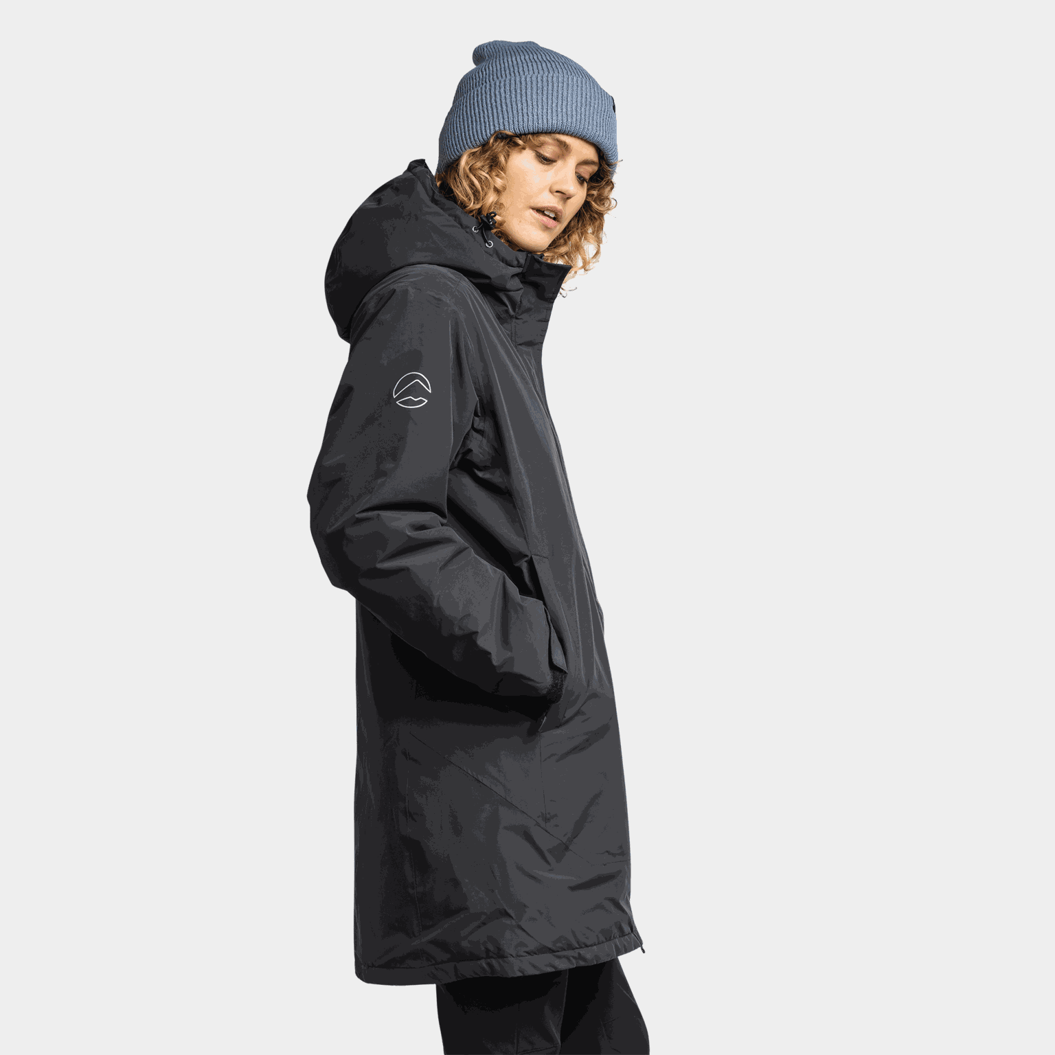 Helsinki Insulated Parka, parkas, dame - Svart