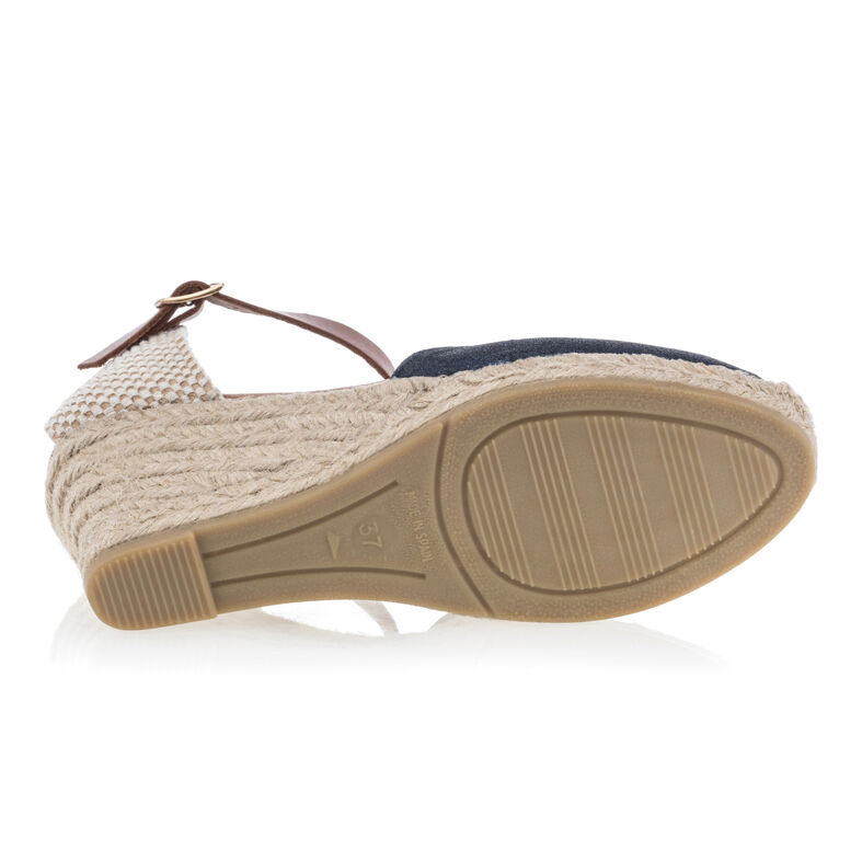 Blå espadriller med tausåler til dame