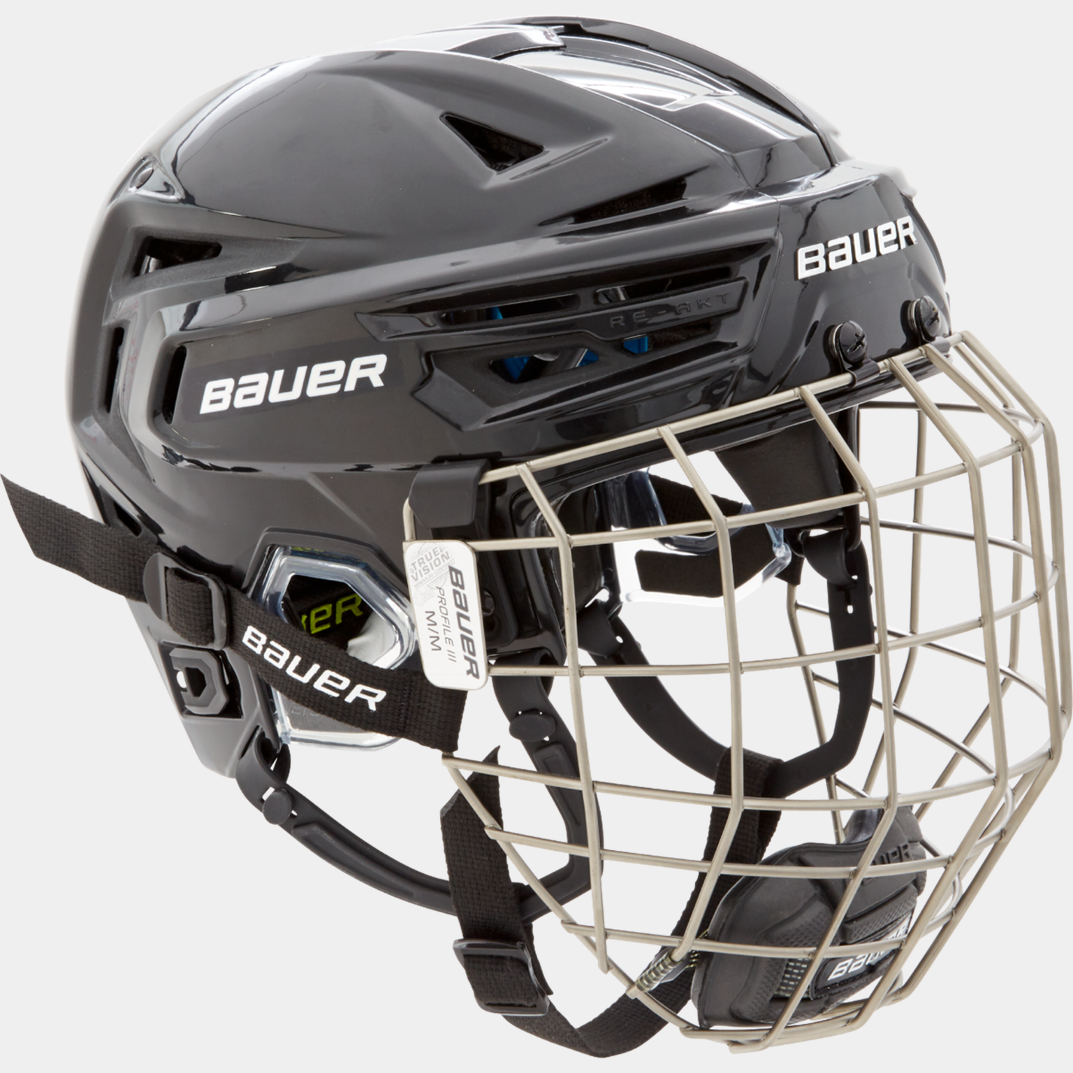 Bauer Re-Akt 150 Helmet Combo 23/24, hockeyhjelm, senior - Svart