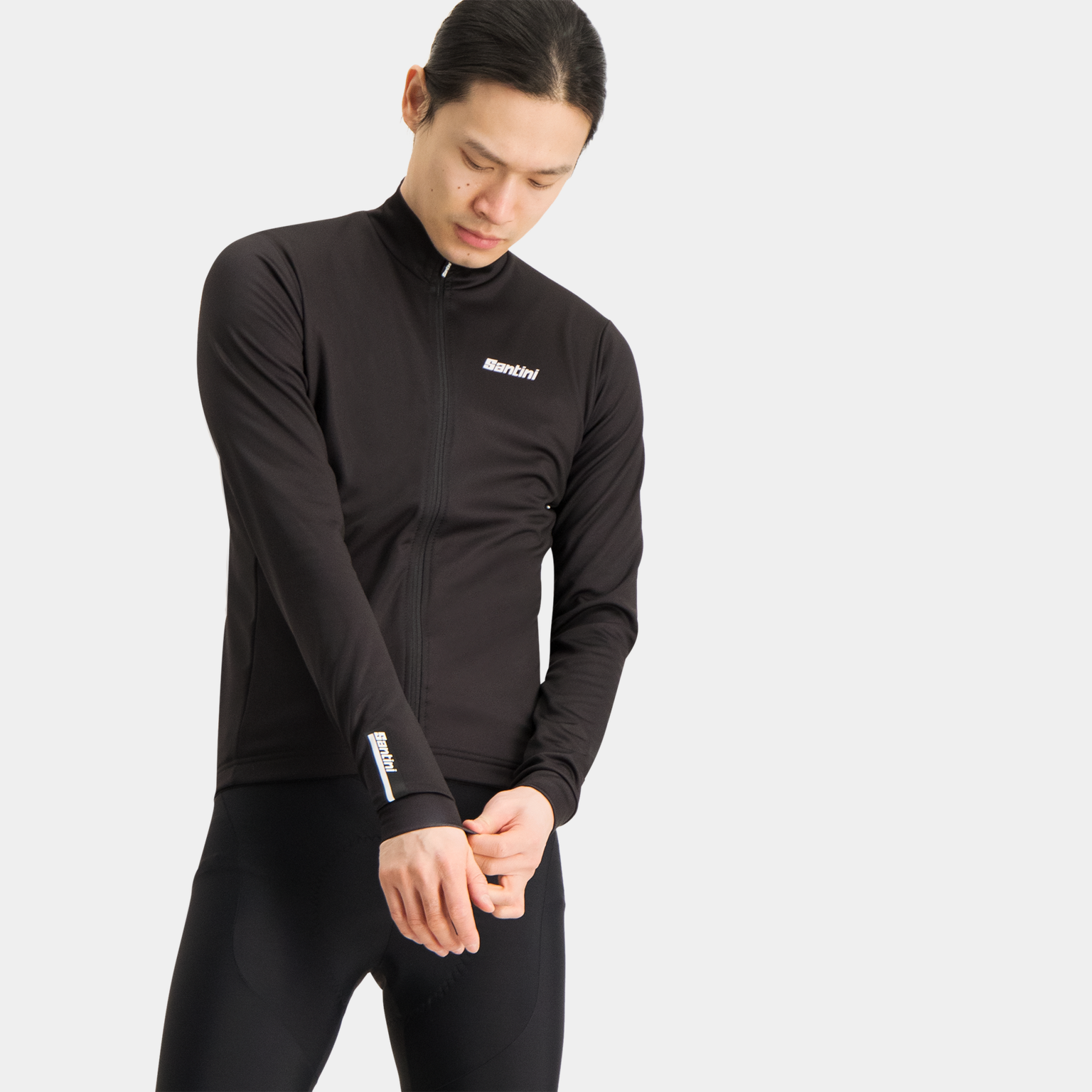  Colore LS 25 thermoshirt, unisex fietsshirt - zwart