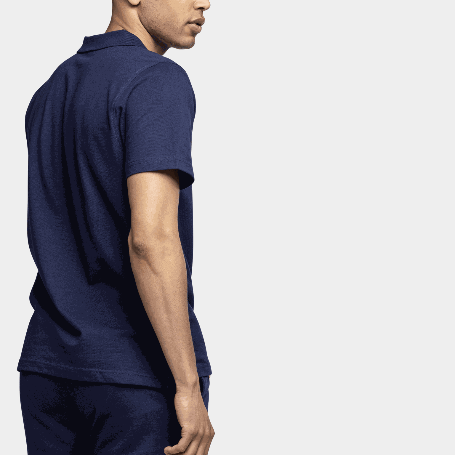  Essential piqué-T-shirt voor heren