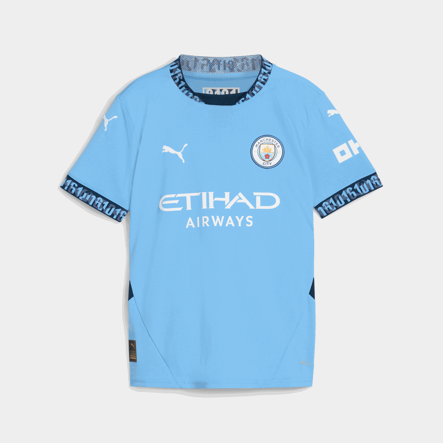 Manchester City Home Jersey Replica 24/25, fotballdrakt, junior - Blå