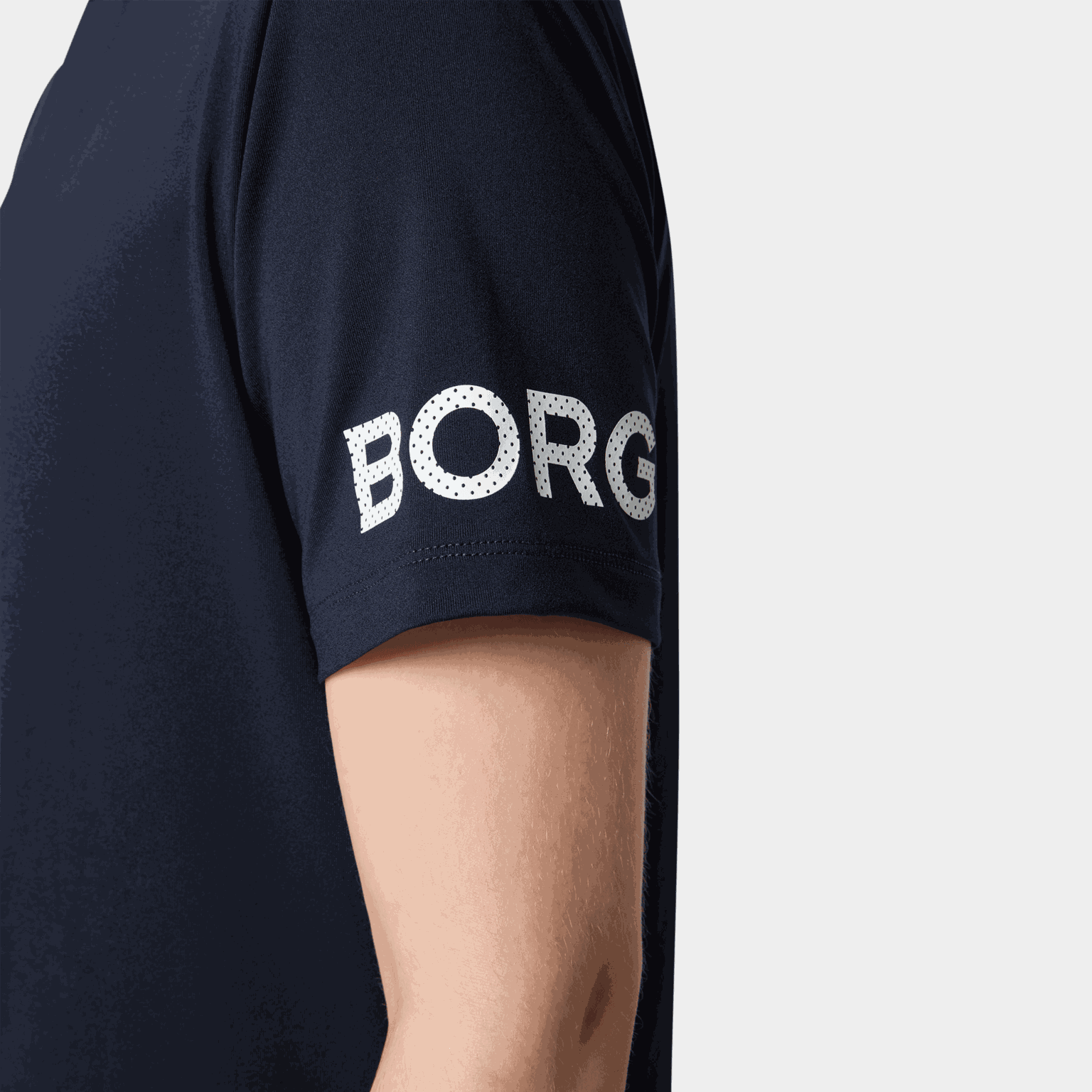  Camiseta Borg, tamanho infantil – azul escuro