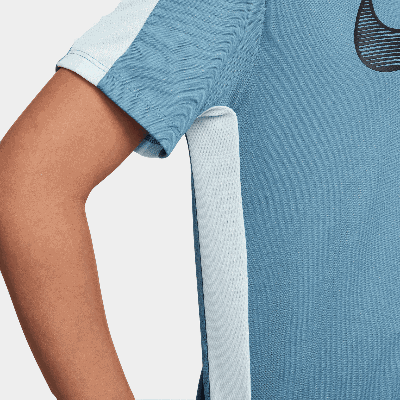  Camiseta de manga curta Trophy23 Dri-FIT para meninos e meninas - Azul