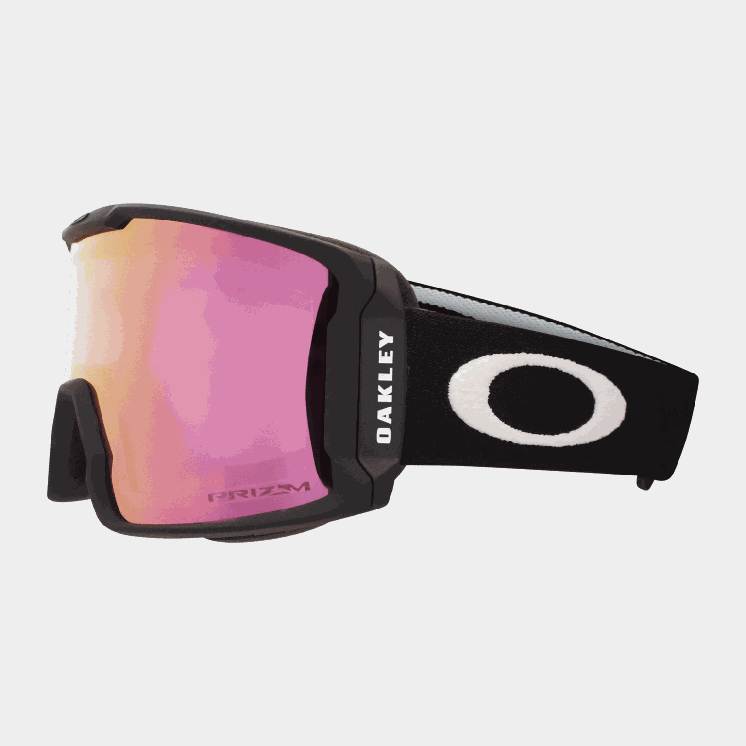 Óculos de esqui Line Miner M com lentes Prizm Hi Pink Iridium 24/25, unissex, para esqui alpino - preto