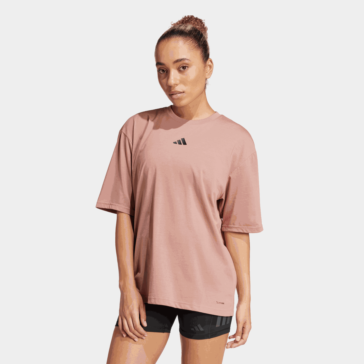  Dames T-shirt met kraftpapierprint - Wit