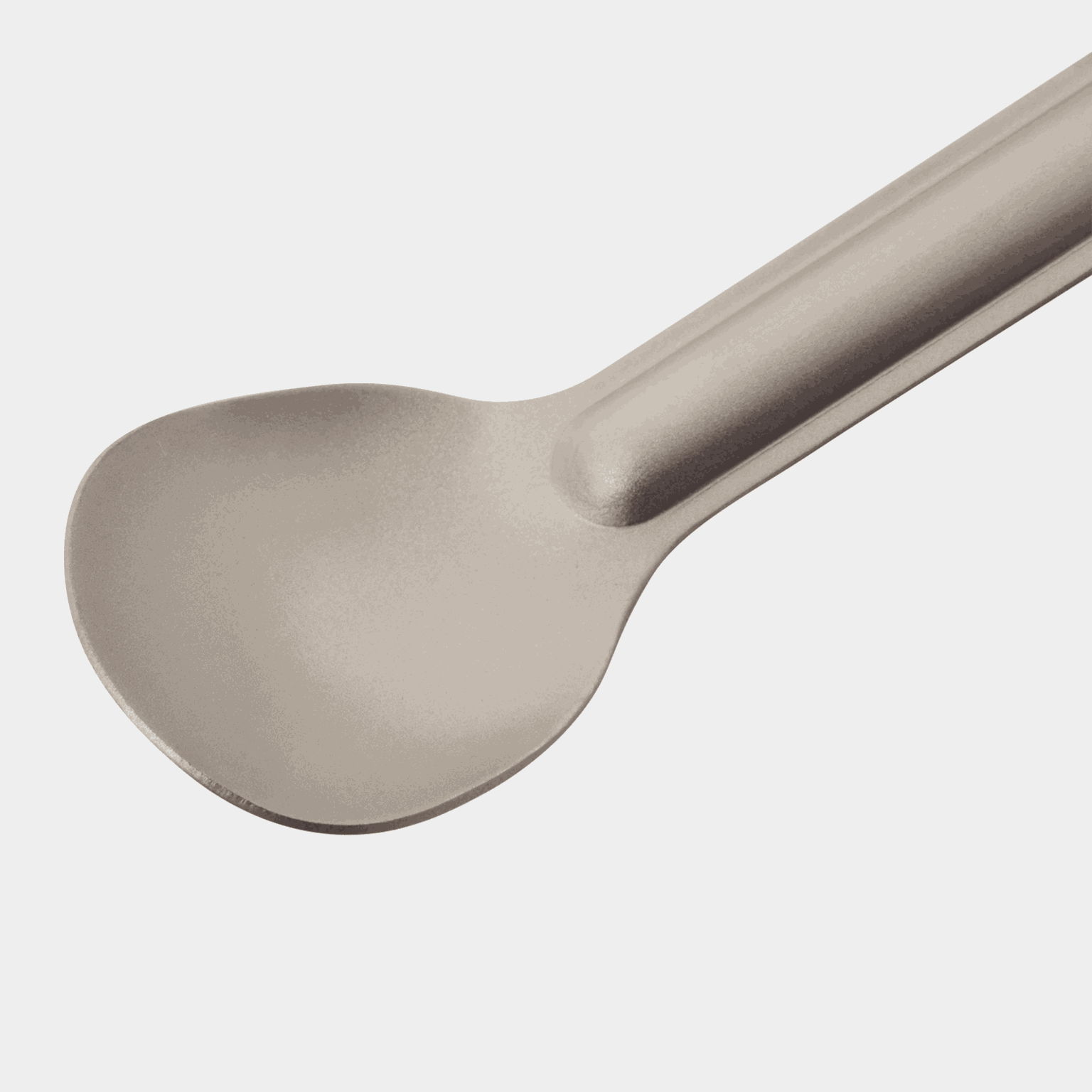 Lingură lungă din titan, lingură de drumeție – gri