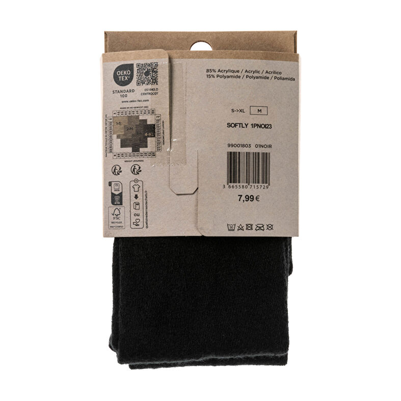 Calcetines y medias negras para mujer