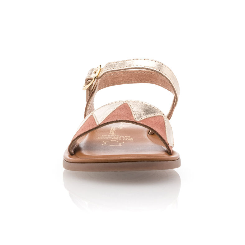 Sandalias rosas para niña / Zapatos de punta abierta