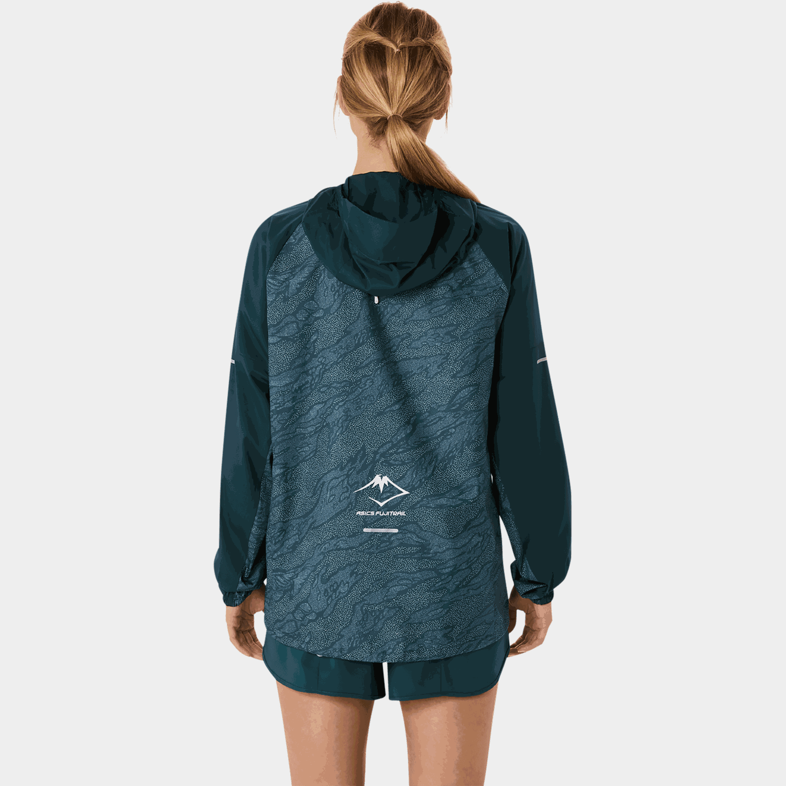 Coupe-vent pliable Fujitrail, veste de course pour femme - Vert