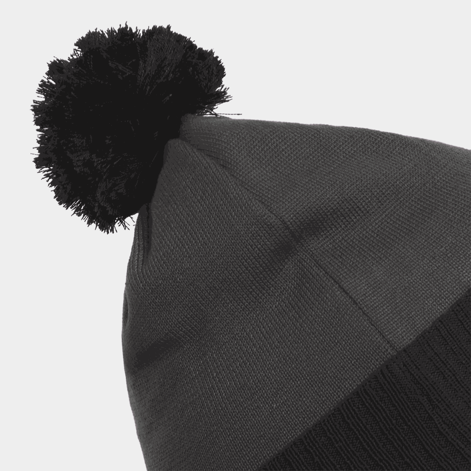 Unisex čepice 3S s bambulkou - šedá