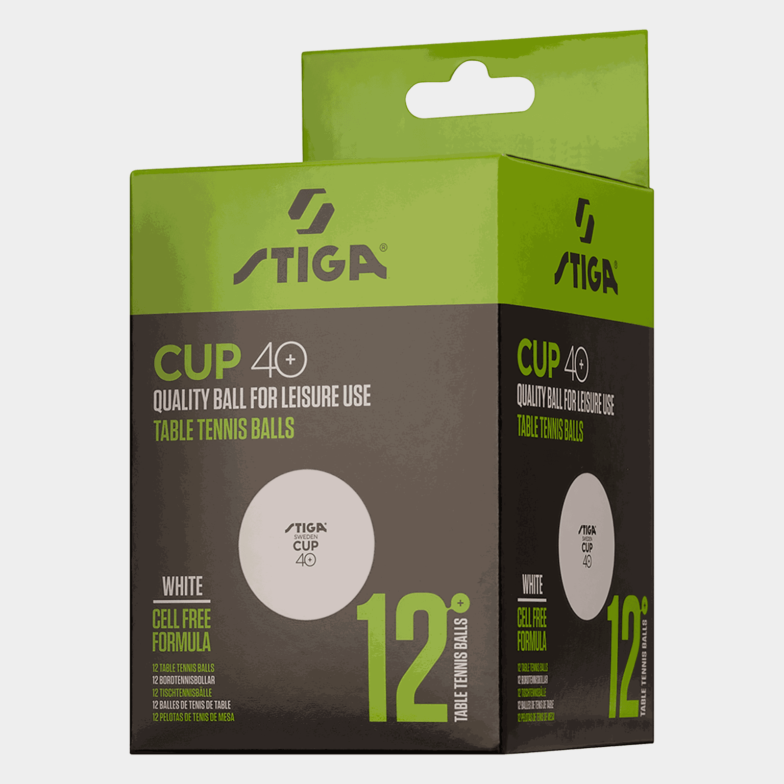  Witte pingpongballen, verpakking van 12 stuks -