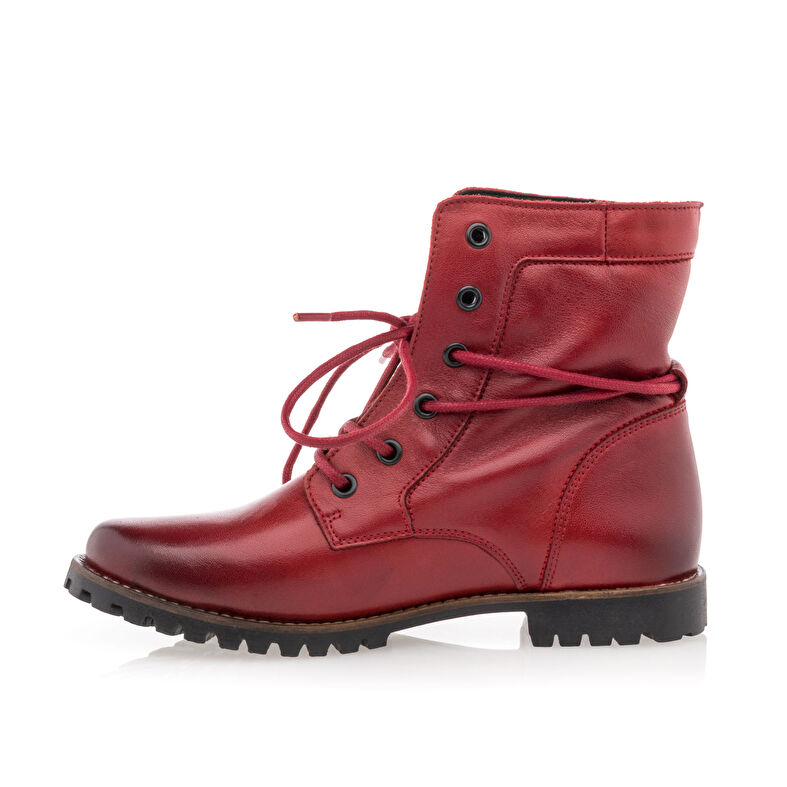 Rote Damenstiefel / Stiefeletten
