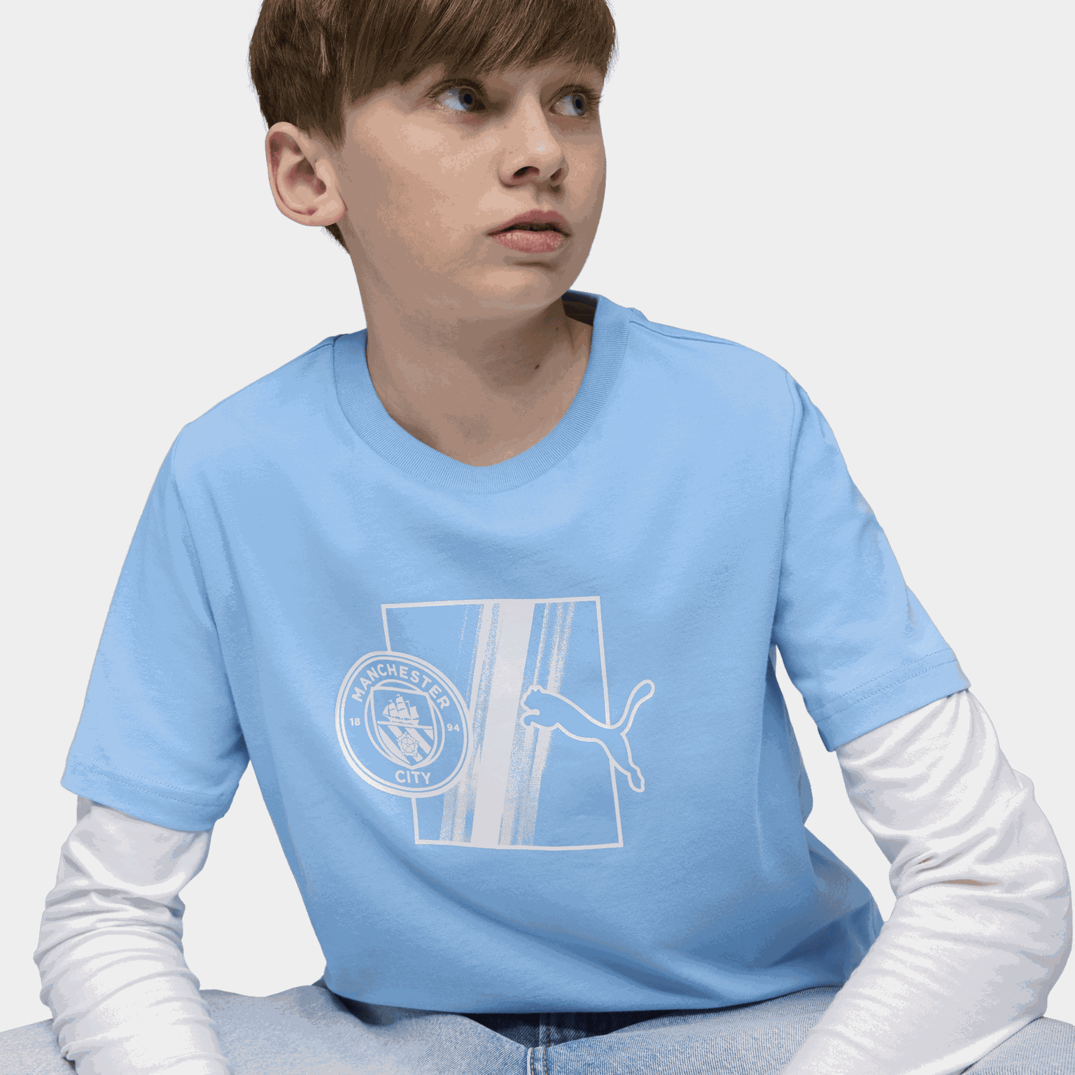  Manchester City FC voetbalcultuur T-shirt voor kinderen - wit