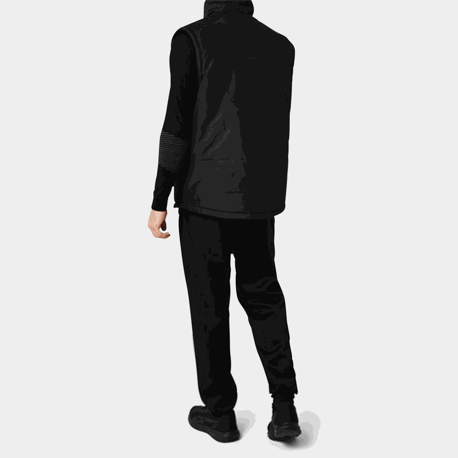  Colete preto acolchoado masculino