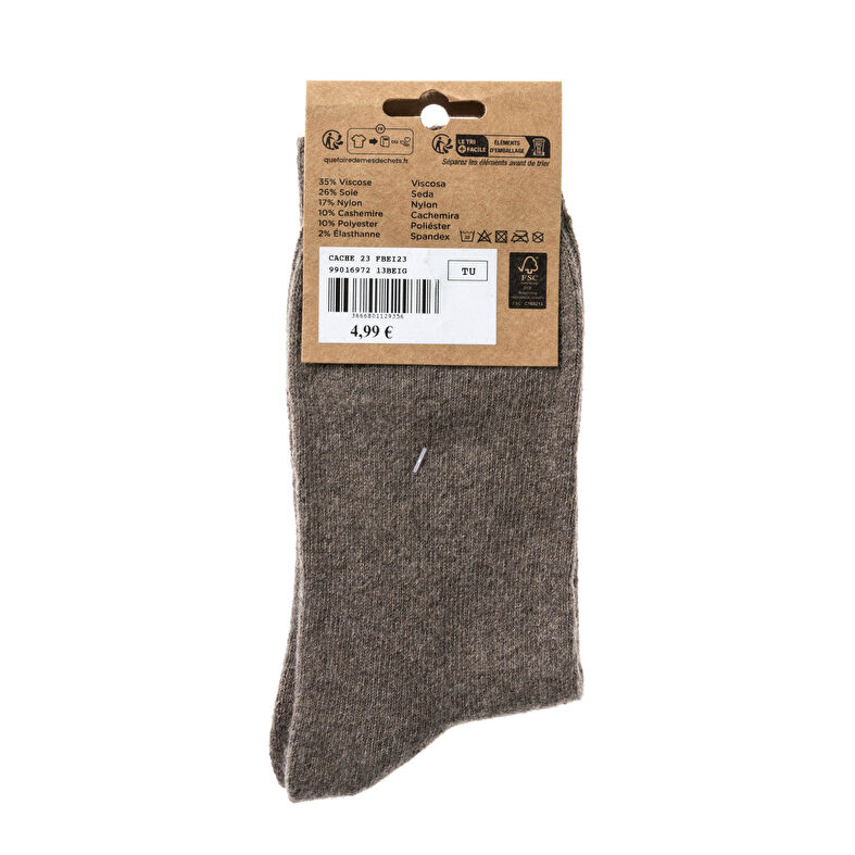 Chaussettes et collants Femme Beige