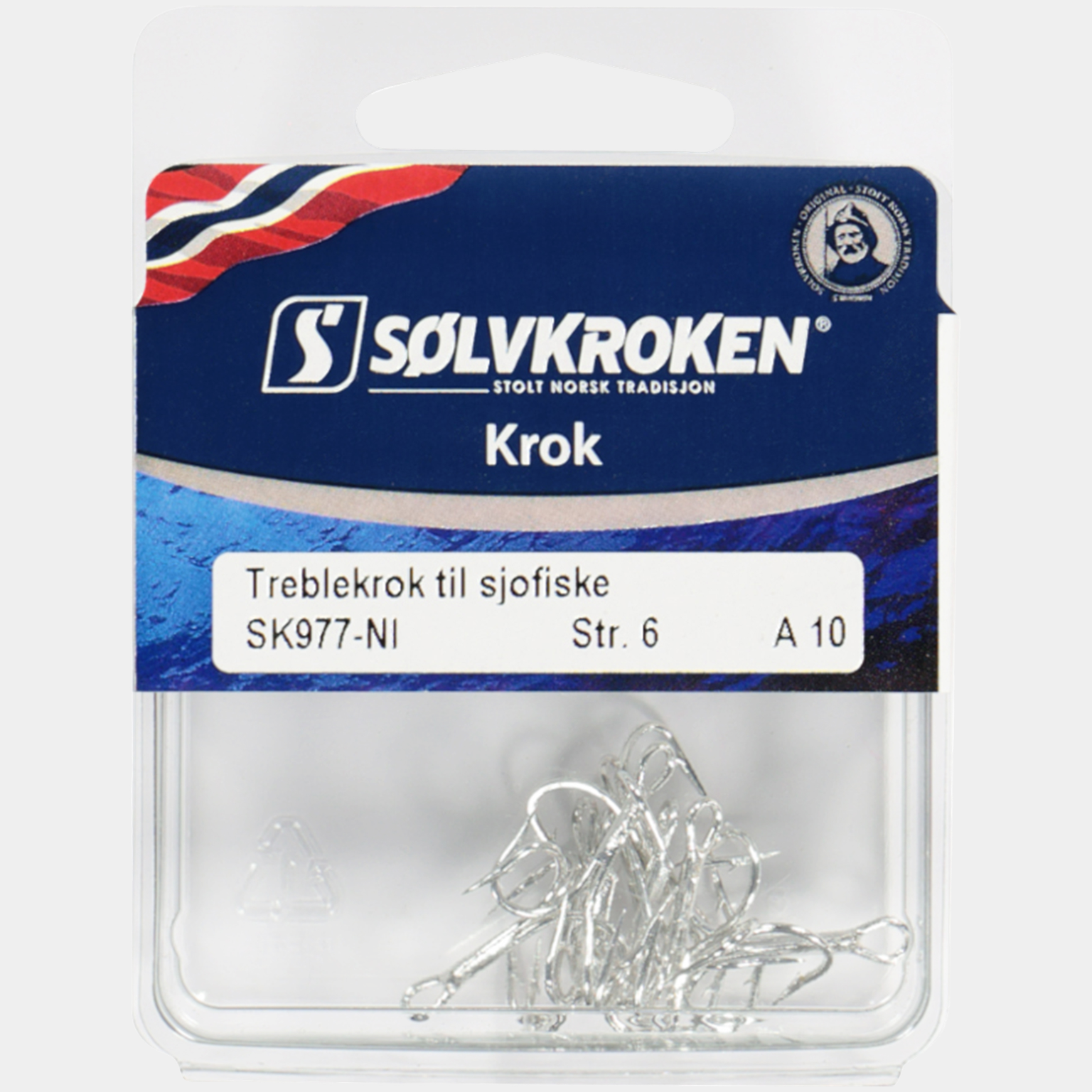  SK977A-NI Trojitý háček (balení po 10 ks) -