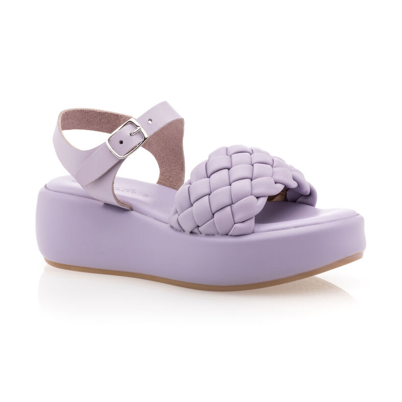 Naisten violetit sandaalit / avokärkiset kengät