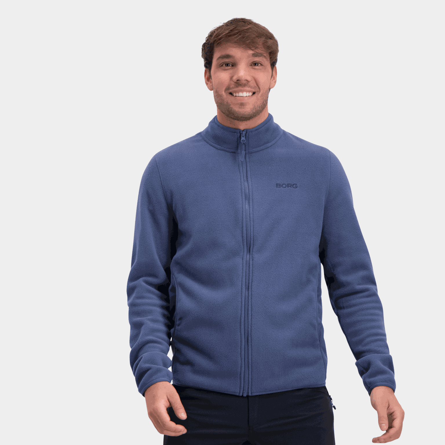  Veste polaire pour homme avec fermeture éclair intégrale