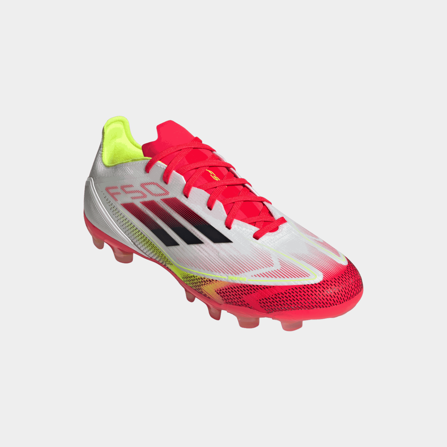 Buty piłkarskie uniseks F50 Pro MG na sztuczną i naturalną trawę – białe