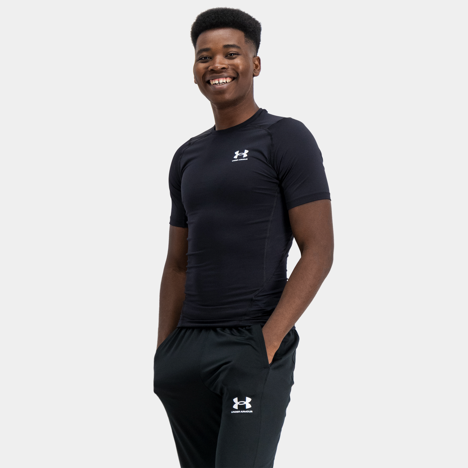 HeatGear™ Armour Compression Short Sleeve, t-skjorte, herre - Svart