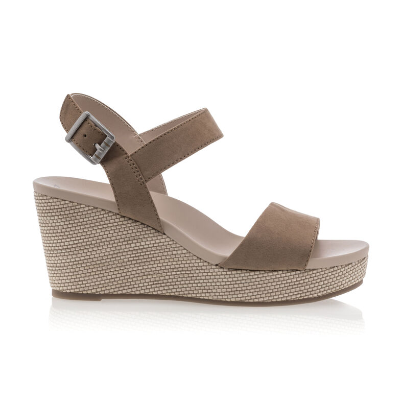 Braune Damensandalen / Zehenfreie Schuhe