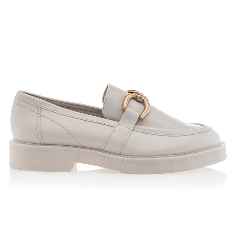 Beige Damen-Loafer/Bootsschuhe