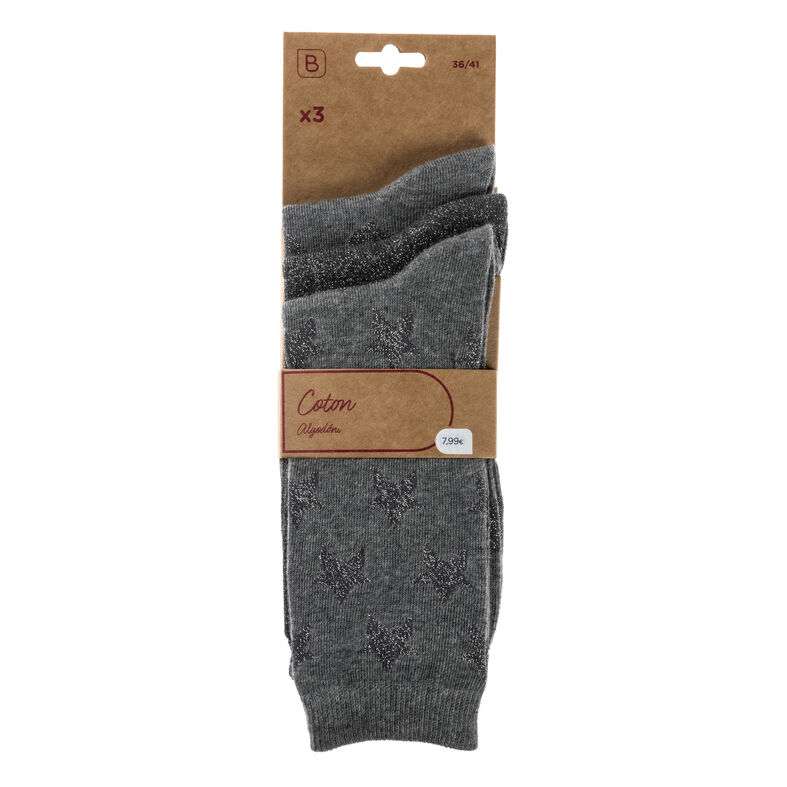Chaussettes et collants Femme Gris
