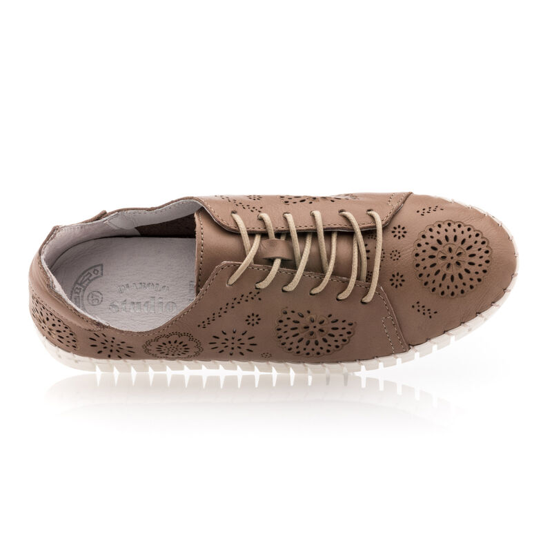Zapatillas deportivas para mujer color marrón