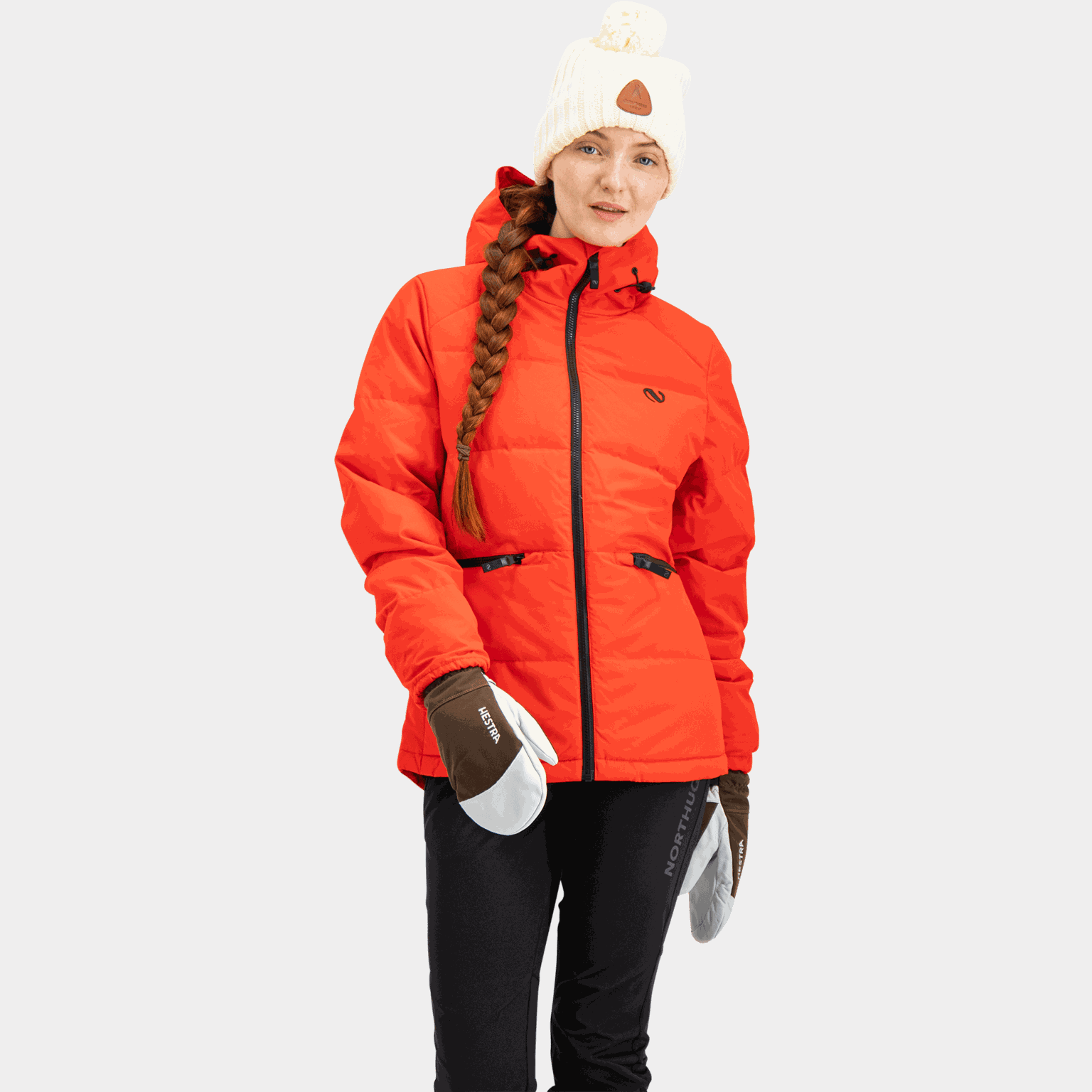  Jaqueta feminina com isolamento Northug Beito 22/23 - vermelha
