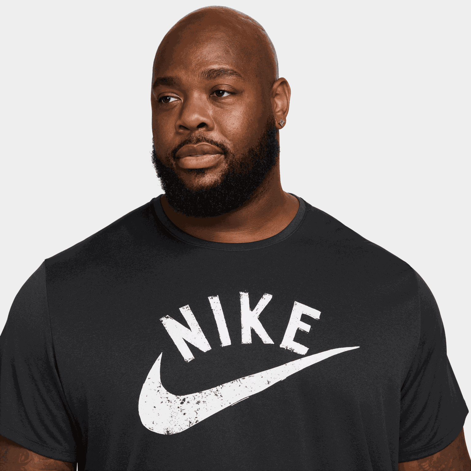  Conjunto de treino masculino Miler Swoosh Dri-FIT de manga curta - Preto