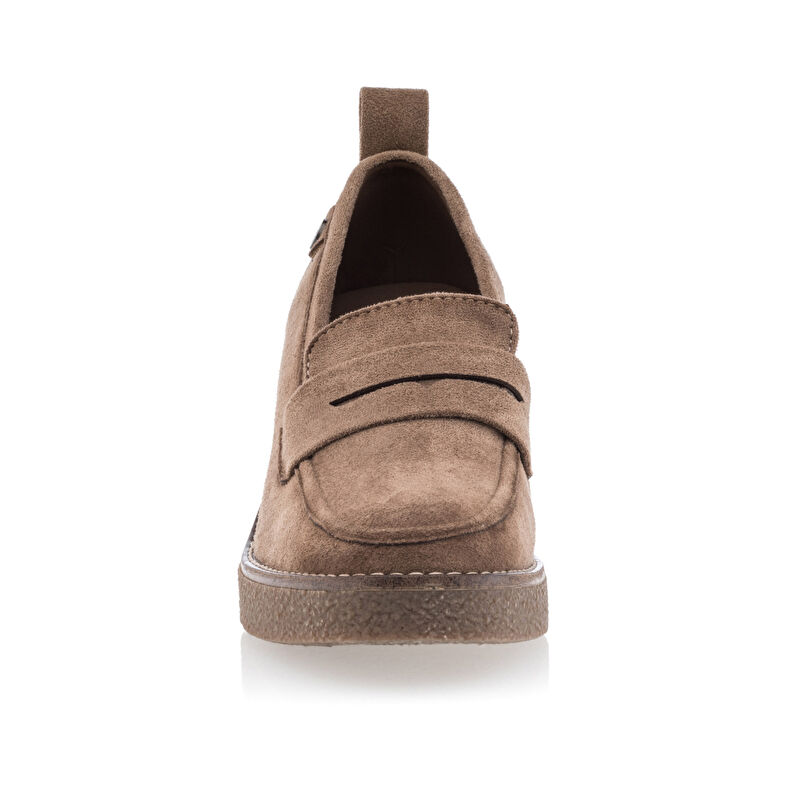 Naisten ruskeat loaferit/veneilykengät