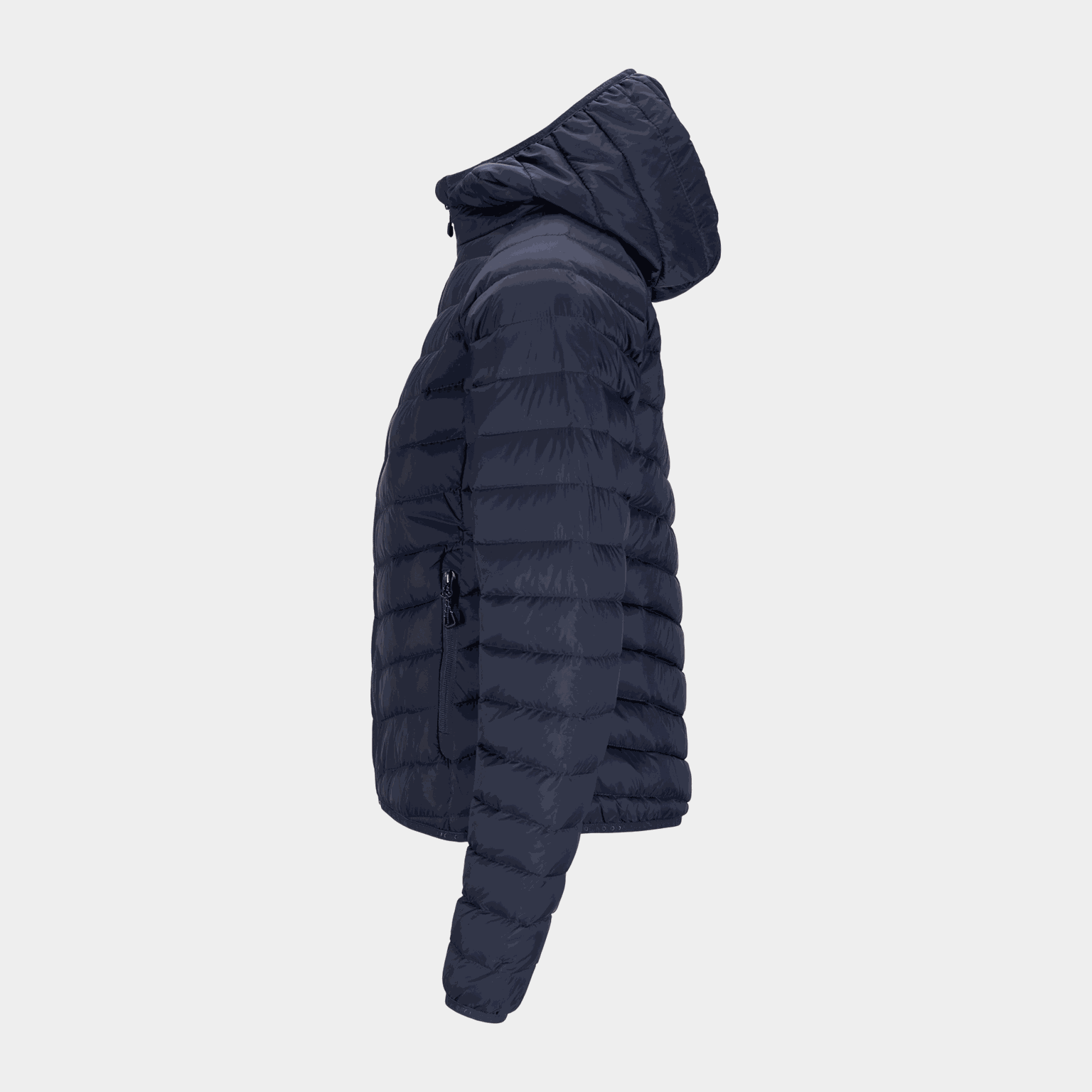  Doudoune douce et durable à capuche, veste femme - bleue