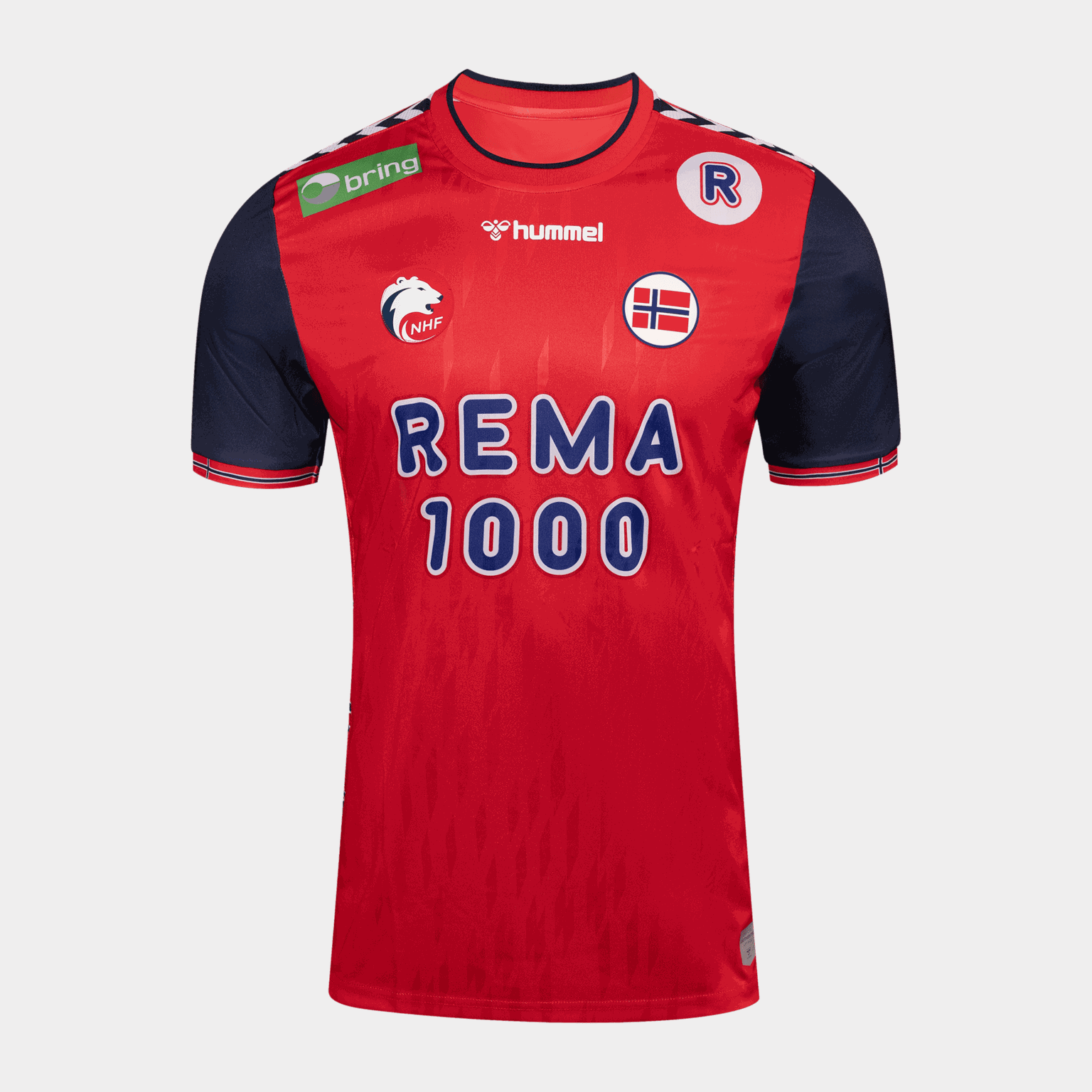 NHF 24 Home Kit Jersey Short Sleeve, håndballdrakt, herre - Rød