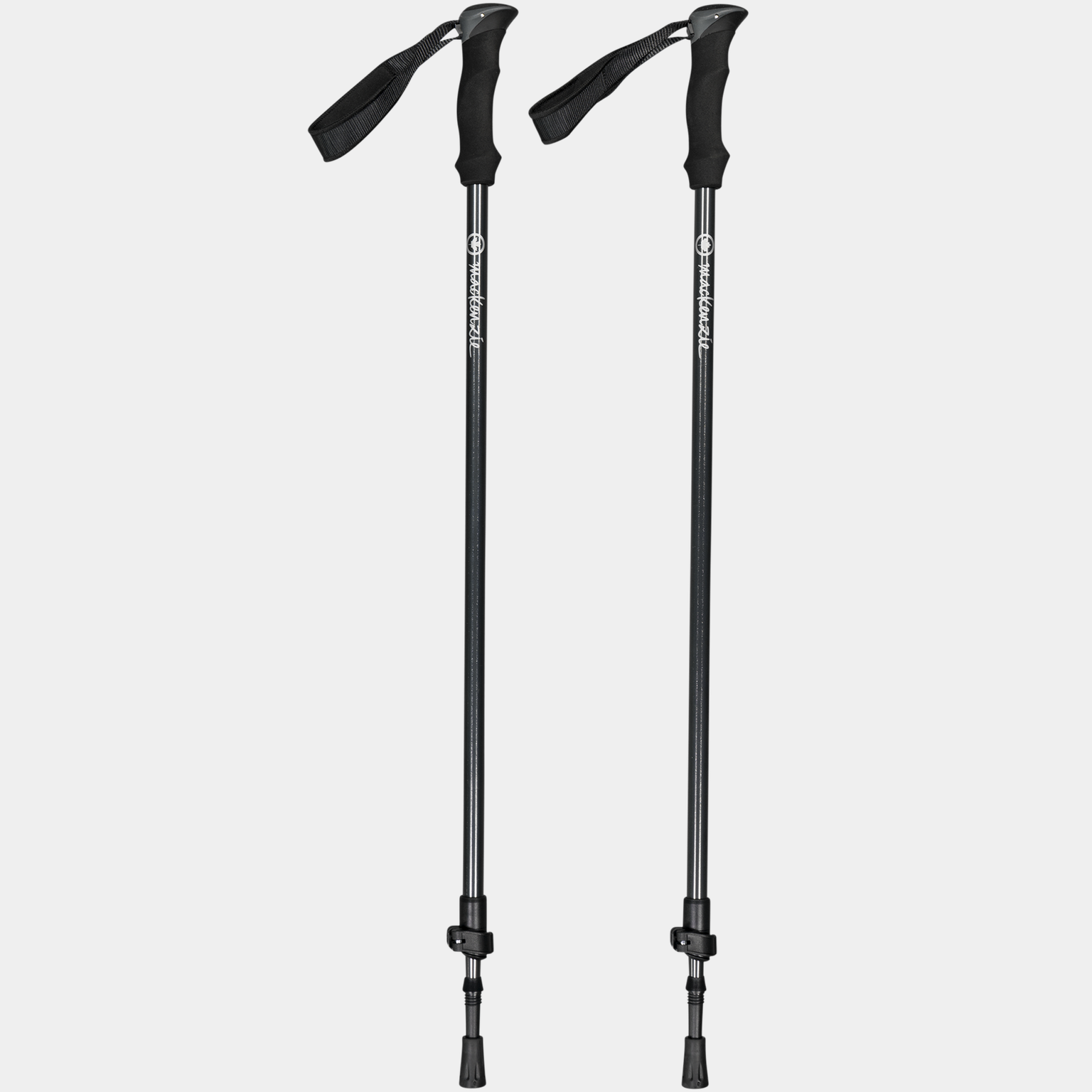 2pcs Alu Pole, trugestaver - Grå