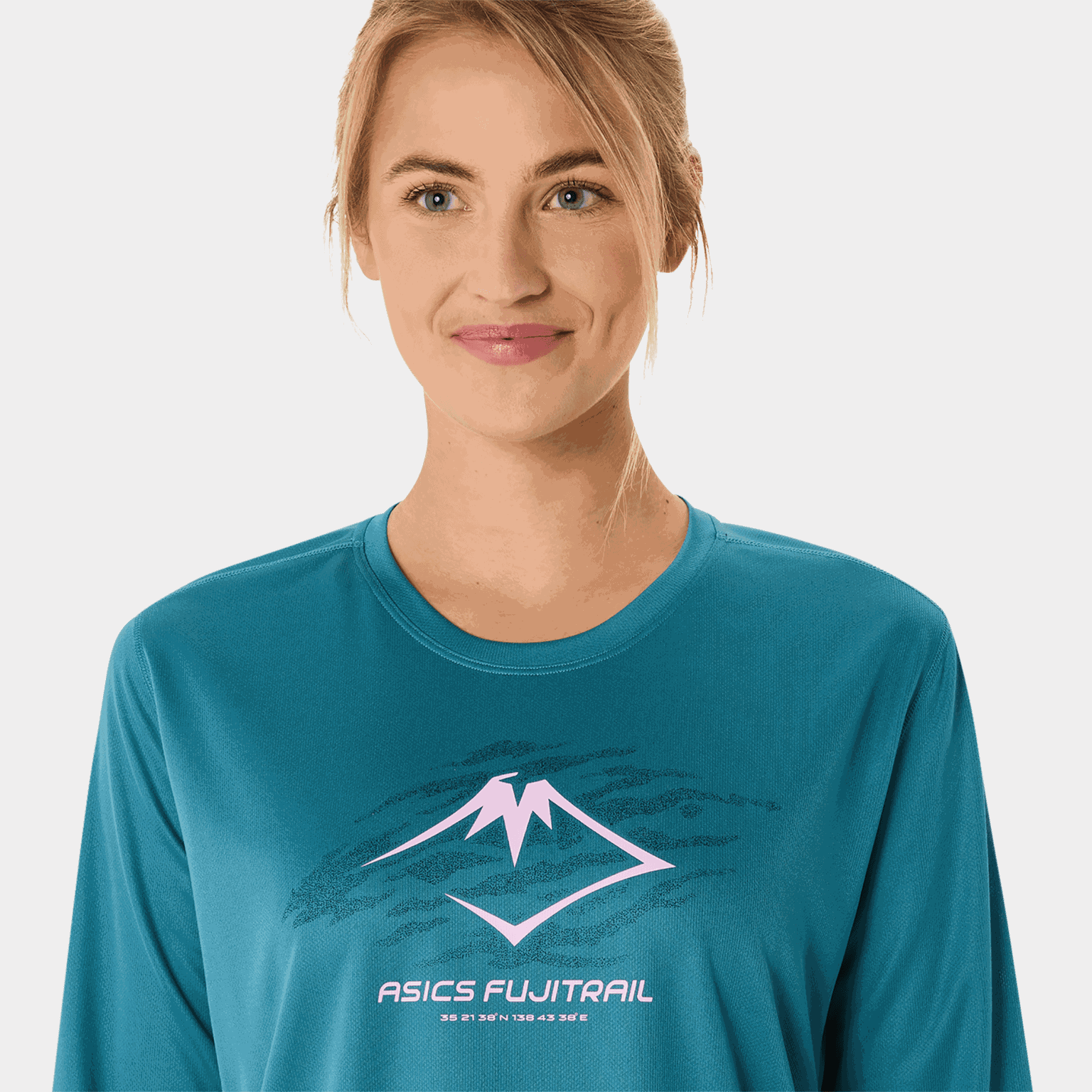 Fujitrail Logo Long Sleeve Top, treningsgenser, dame - Blå