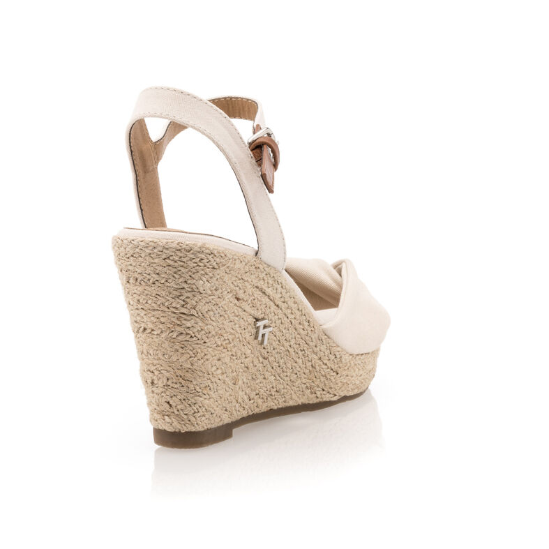 Beige espadrilles voor dames met touwzolen