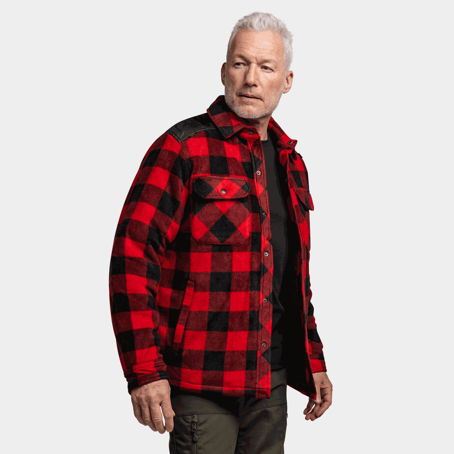  Camisa Sikanni com design acolchoado, camisa