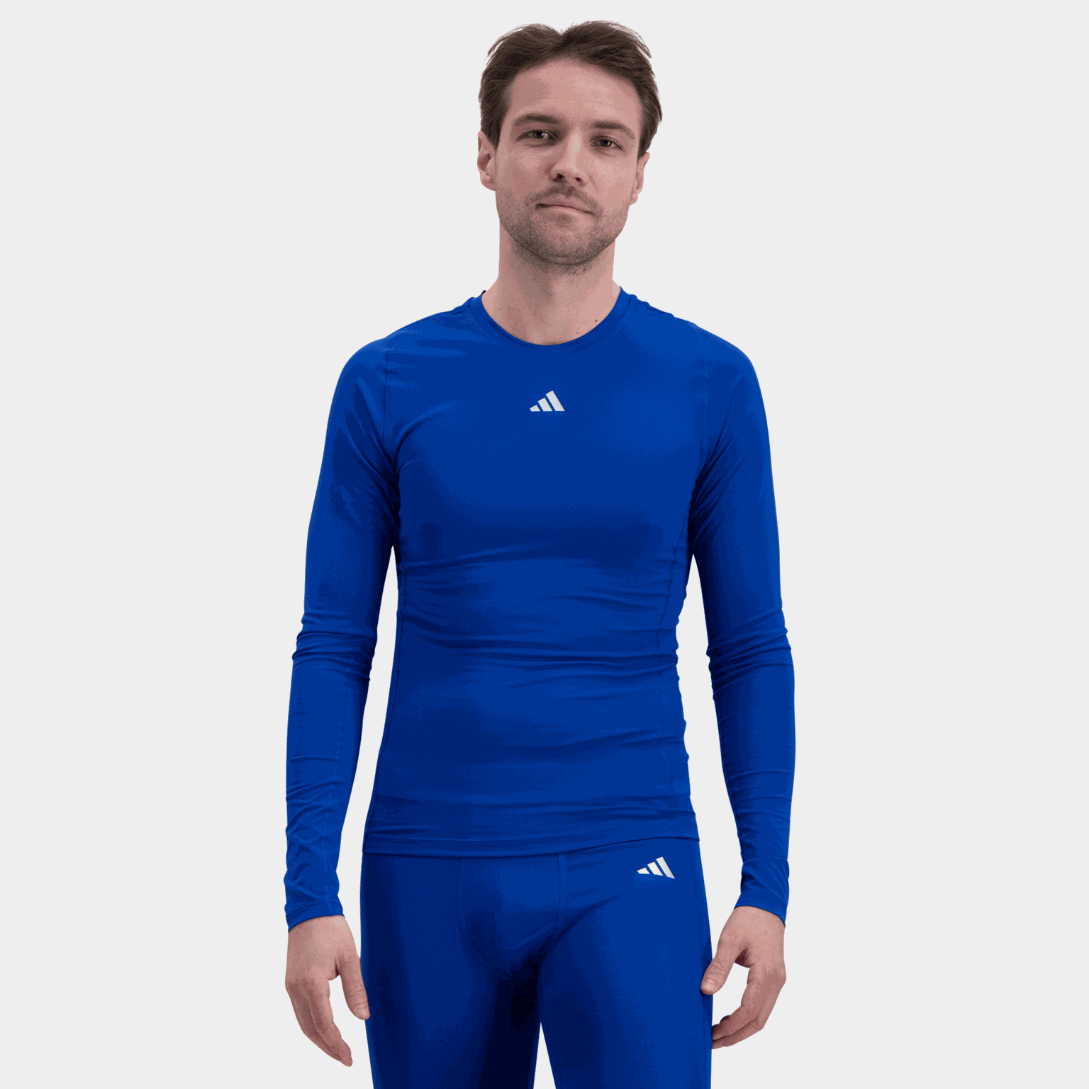 Camisa de futebol masculina Techfit de manga comprida